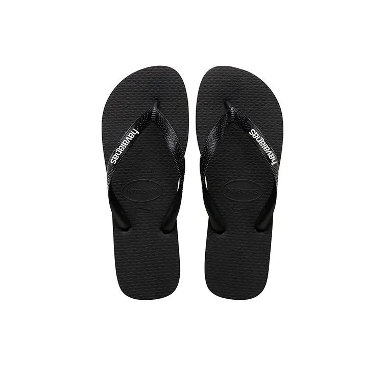 Havaianas Abrasion-Resistant Slide Slippers Unisex Smoke Black-3