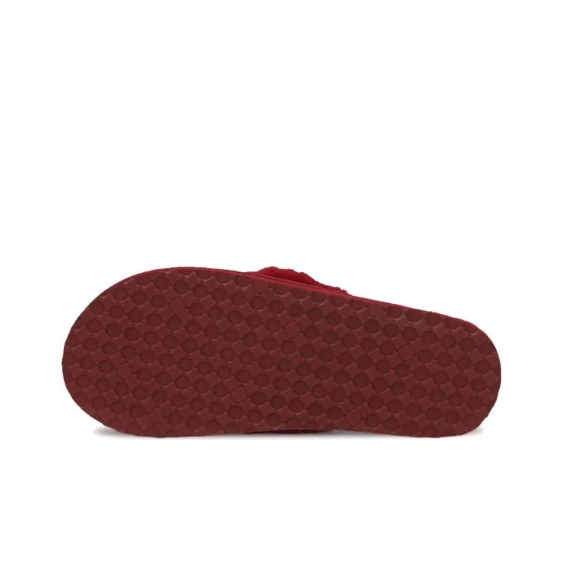 PUMA Fluff Flip Slides 'Persian Red Team Gold' Women's-4
