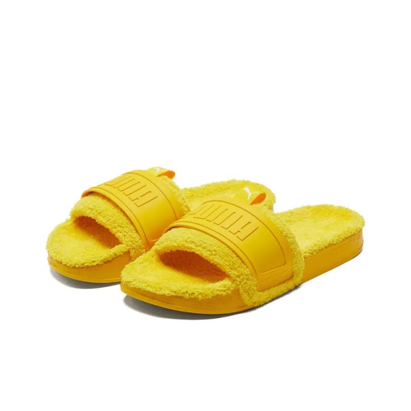 PUMA Leadcat Ylm Slide Winter YellowThickenedSlippers Yellow-2