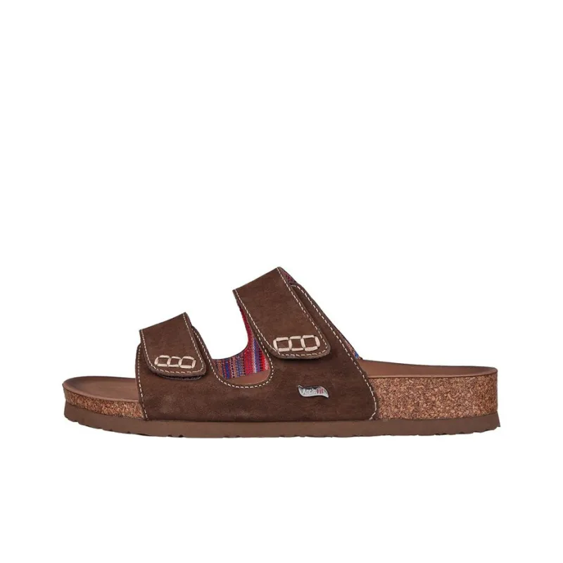 Skechers ARCH FIT GRANOLA Rubber Sole Quick Dry Slide Slippers Women's Dark Brown-0