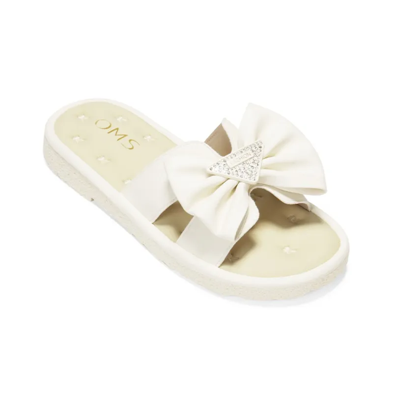 OMS Slide Slippers Women's Beige/Beige Yellow-8