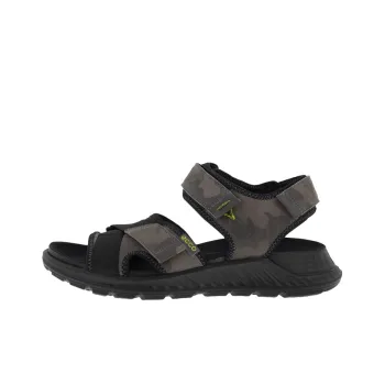 Ecco Exowrap 3Strap Stylish Sandals Men's Black Gray