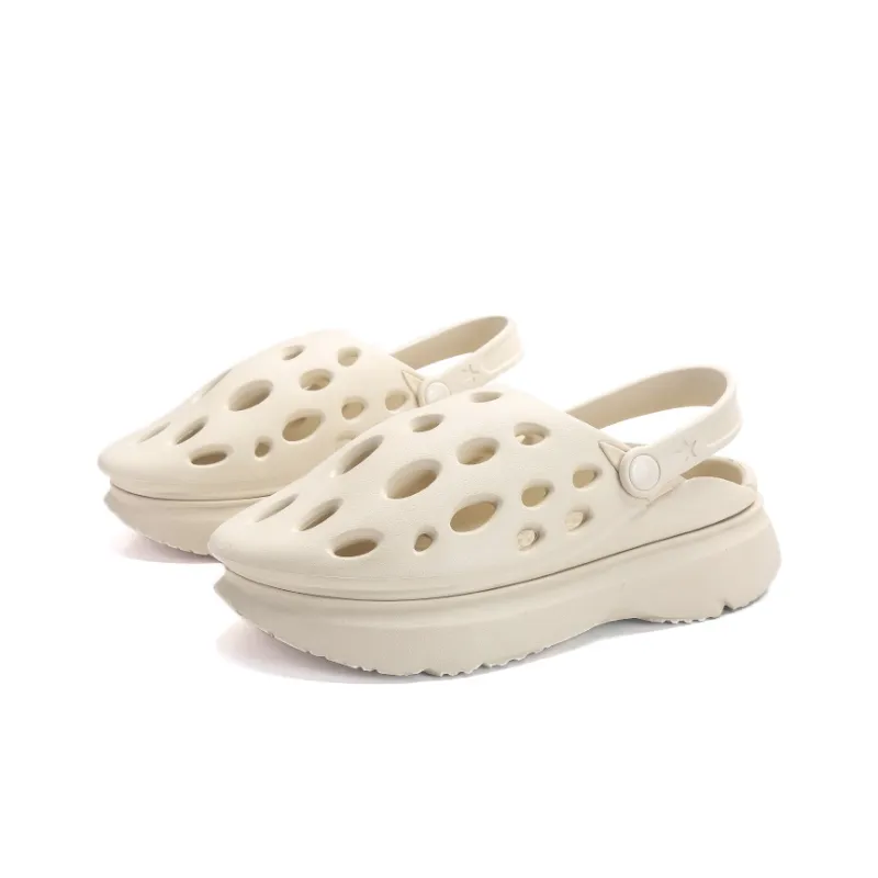 Jifffly Slide Slippers Unisex Beige-3