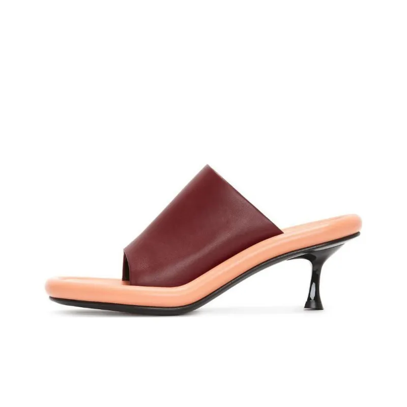 JW Anderson Bumper-Tube Leather Kitten-heel Mules Women's-0
