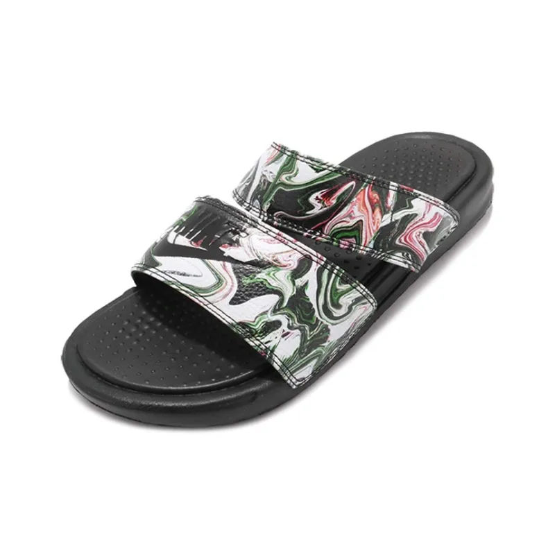 Nike Benassi Duo Ultra Slide 'Black Green Pink' Women's-2
