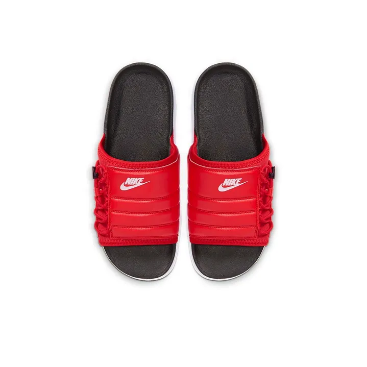 Nike Asuna Slide Minimalistic Shoe Black Red-2