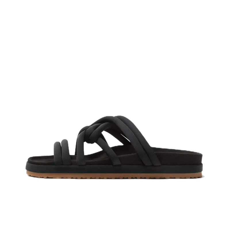 ZARA Rubber Sole Quiet Slide Slippers Men's Black-0
