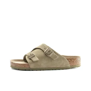 Birkenstock Zurich Soft Footbed Suede Sandals'Faded Khaki'