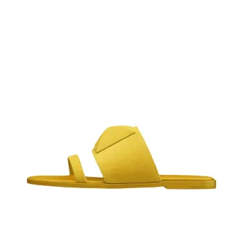 HERMES Caia Slide Slippers Women's Yellow