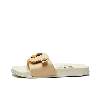 Disney x LiNing Rubber Sole Quiet Slide Slippers Women's Rice Gold