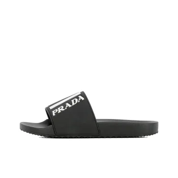 PRADA Quiet Slide Slippers Men's Black