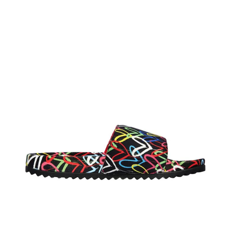 Skechers Bobs Slide Slippers Women's Black/Multicolor-1