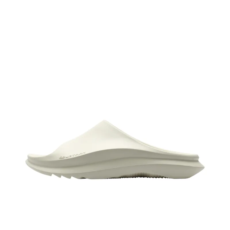 COURTMAN Luck Quiet Slide Slippers Unisex White Lite Version-0