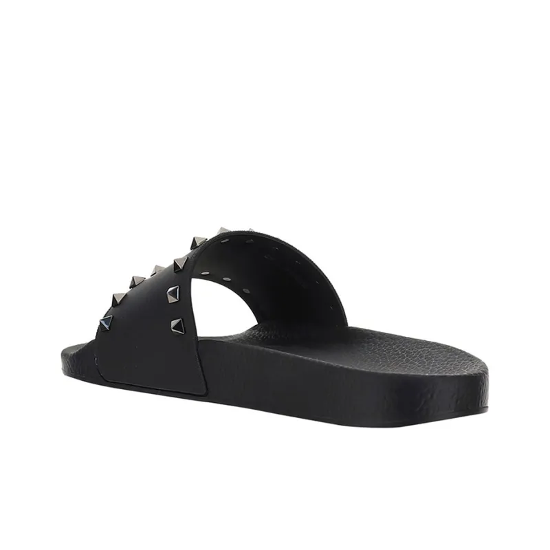 Valentino Rockstud Slide 'Black'-4