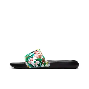 Nike Victori One Flowers Stylish Sports Slippers Black Women's
