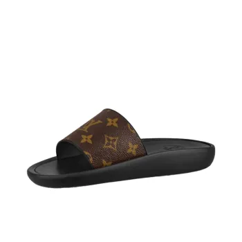 LOUIS VUITTON Sunbath Stylish Sandals Women's Black Brown