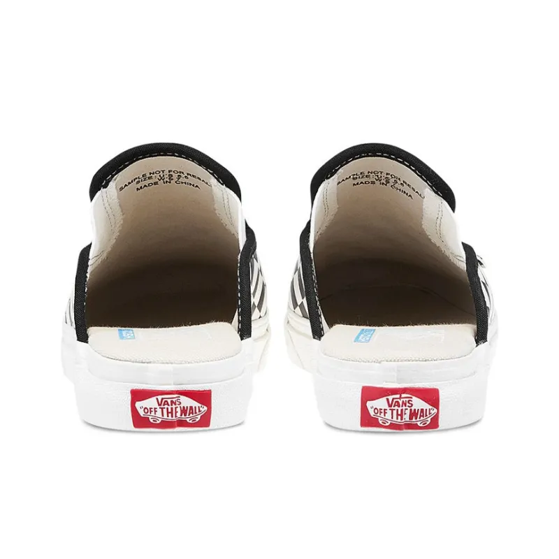 Vans Mule Sf Slide Checkboard Black And White Women's-4
