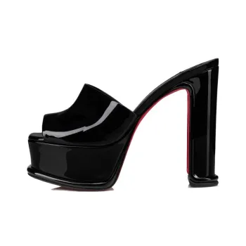 CL LUBOTING Amali Slide Slippers Women's Black
