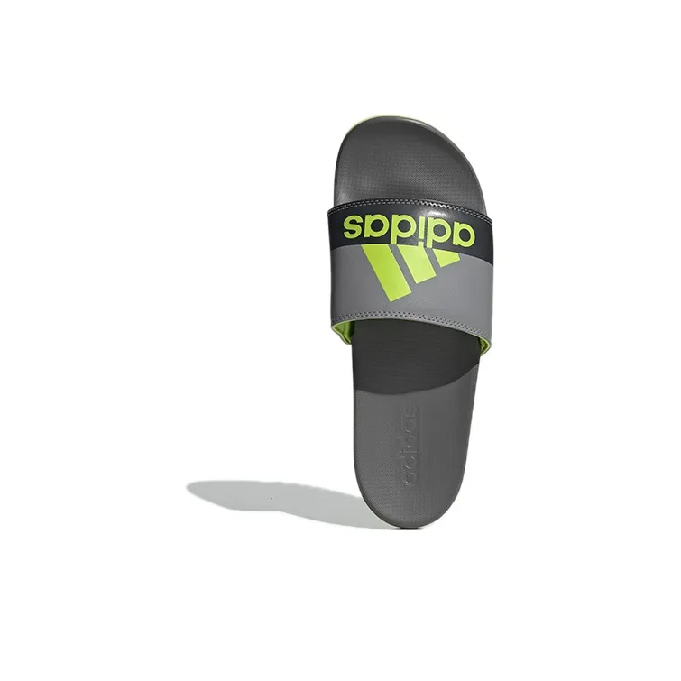 Adilette Adidas Comfort Slide 'Grey Semi Solar Slime'-4