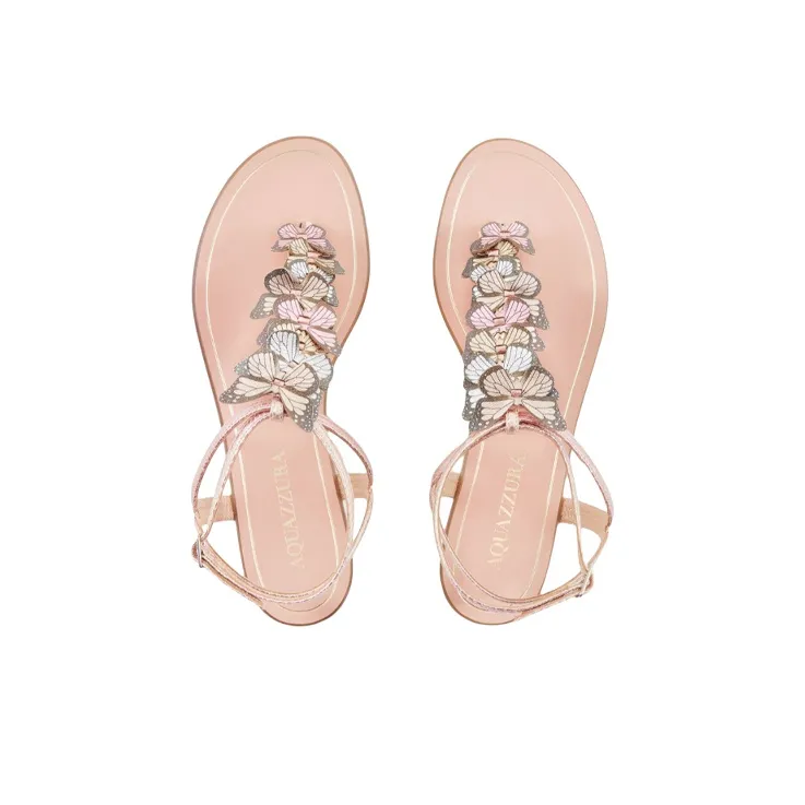 AQUAZZURA Papillon Fashion Sandal Women's Nude Pink-3