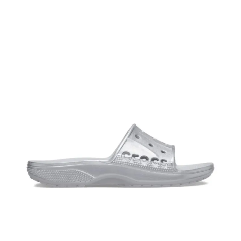 Crocs Ii Metallic Slides 'Silver'-1