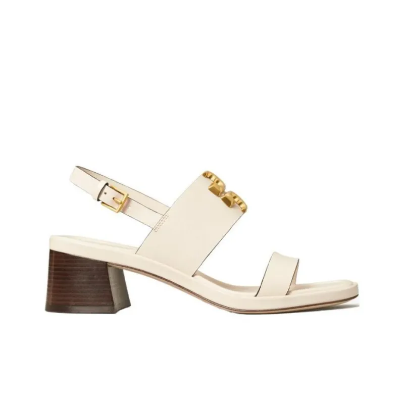TORY BURCH Eleanor One Strap Sandals 5.5cm Women's Ivory White-1