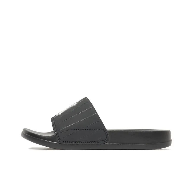 MLB Slipper Slide Slippers Unisex Black White-0