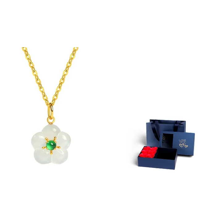 With the heart of the jade Jadeite Necklaces Women's-9