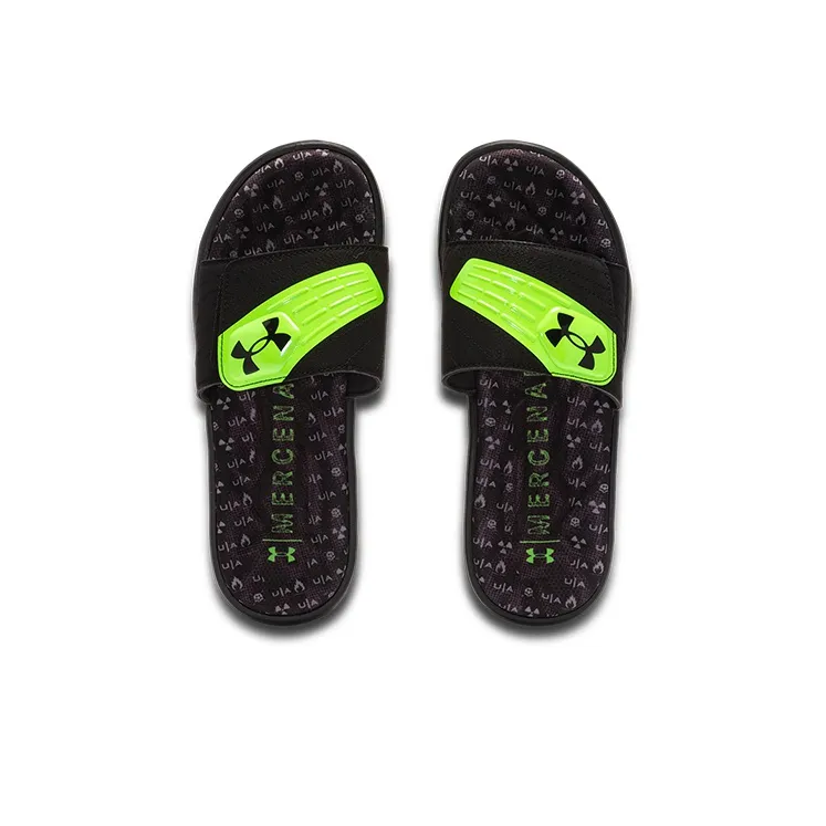 Under Armour Mercenary Xii Slipper Black/Green-3