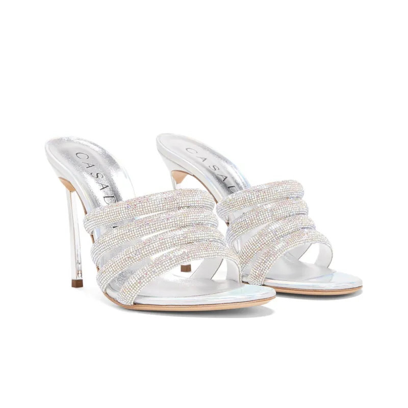 Casadei Blade One-Strap Sandal Women's Silver-2