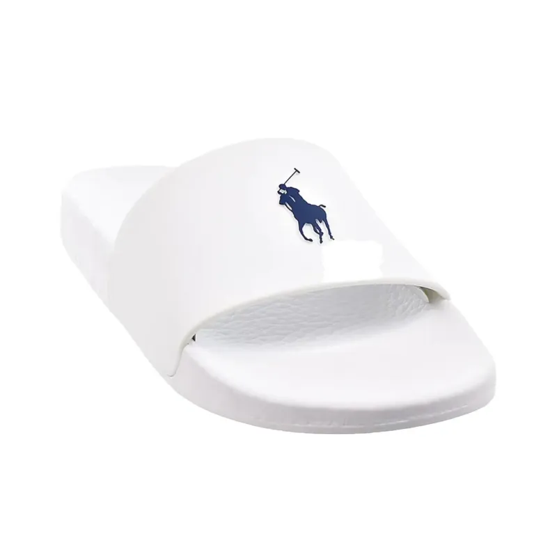 Polo Ralph Lauren Signature Pony Slide White-2