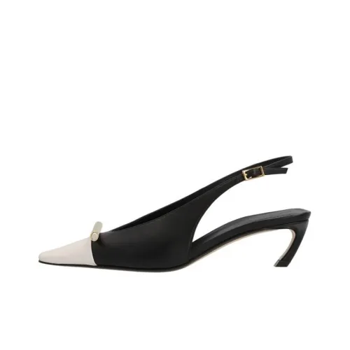 Lanvin Rita 50mm Leather Slingback Pumps