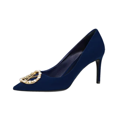 LOUIS VUITTON Madeleine High Heels Women's Blue