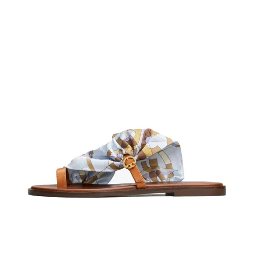 TORY BURCH Slide Slippers Women's Purple Compass Color
