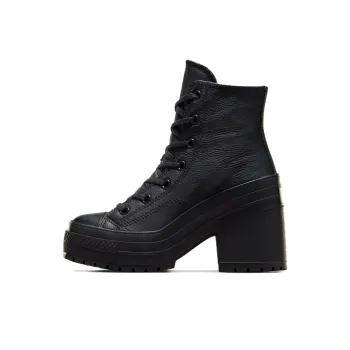 Chuck 70 De Luxe Women's Converse Heel Leather High 'Black' Women's