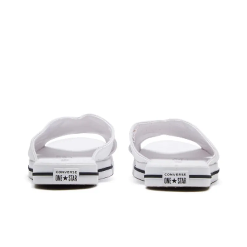 Converse One Star Slide Canvas White Slippers 'White Black' Women's-3