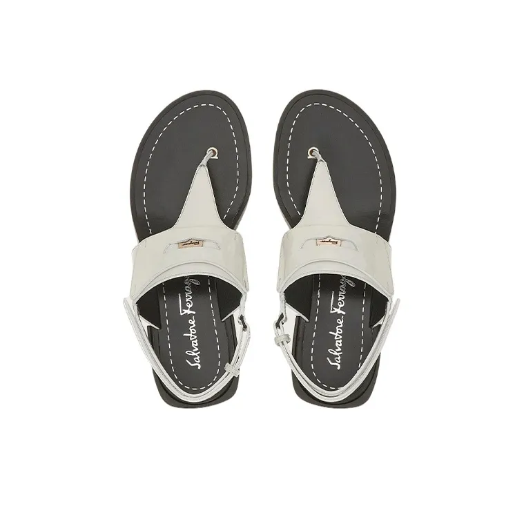 FERRAGAMO Strap Sandals Women's White-3