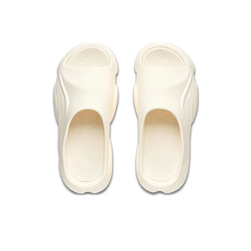 LiNing BADFIVE Slide Quiet Slide Slippers Women's Vanilla White-2