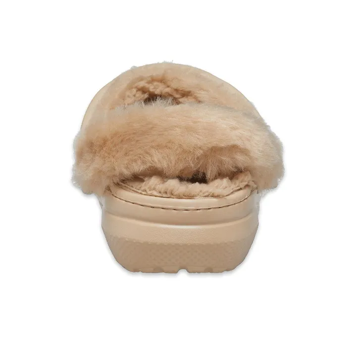 Crocs Classic Fur Sure Clogs 'Chai' Women's-5