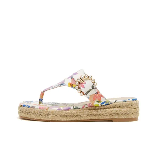 stuart weitzman Floral-print Square-toe Espadrilles