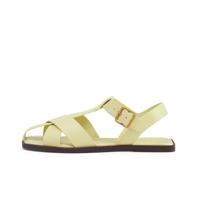 CHARLES&KEITH Stylish Sandal Women's Yellow-0