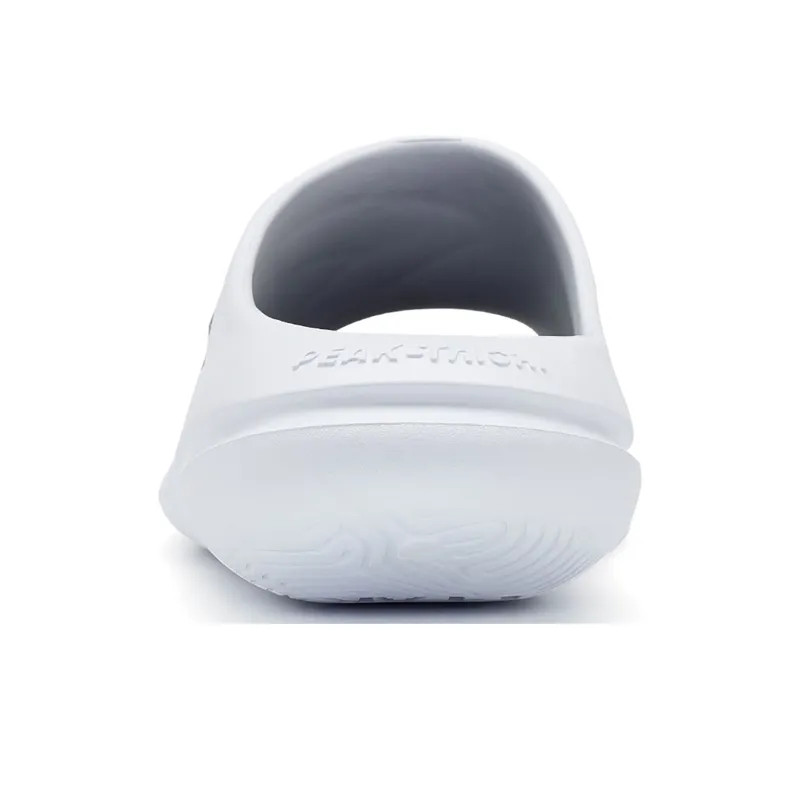 PEAK Very Small Fat Drag Slide Slippers Unisex All White Black-4
