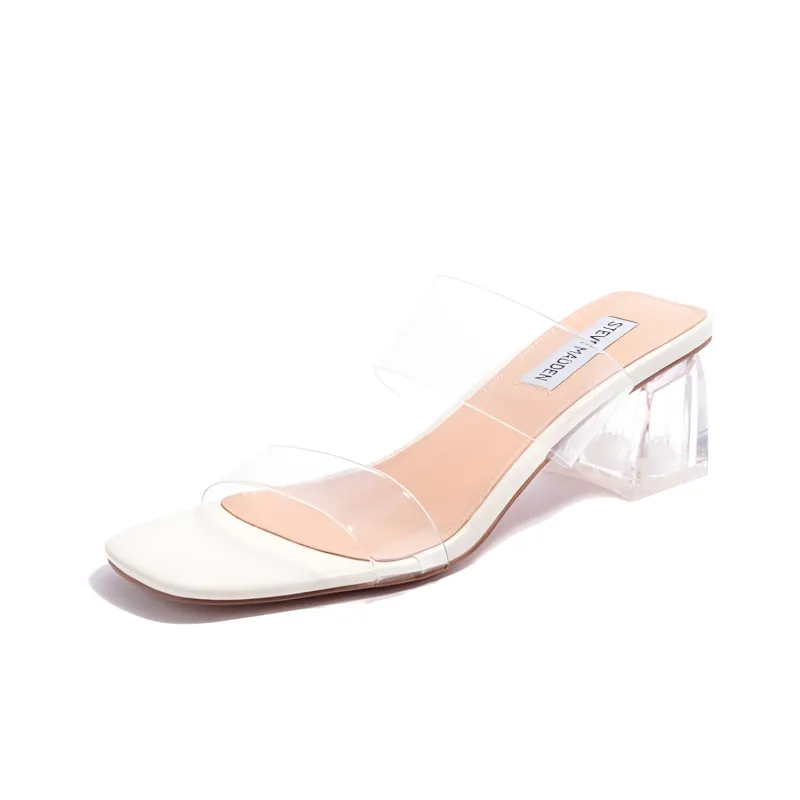 STEVE MADDEN Slide Slippers Women's Ecru-2