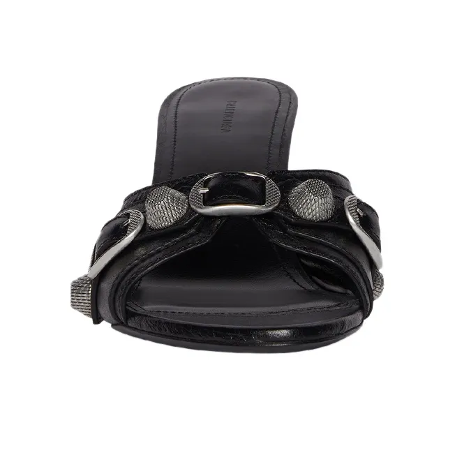 Balenciaga Cagole Sandals 'Leather Black' Women's-2