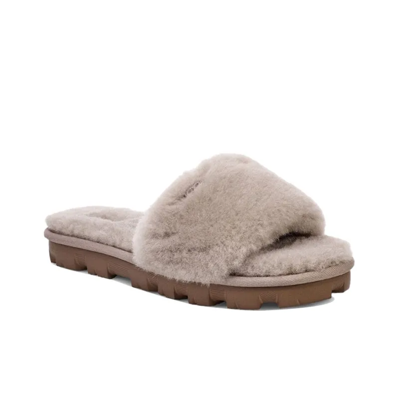 UGG Cozette Slide Fashion Slippers Women's Oyster Color-2