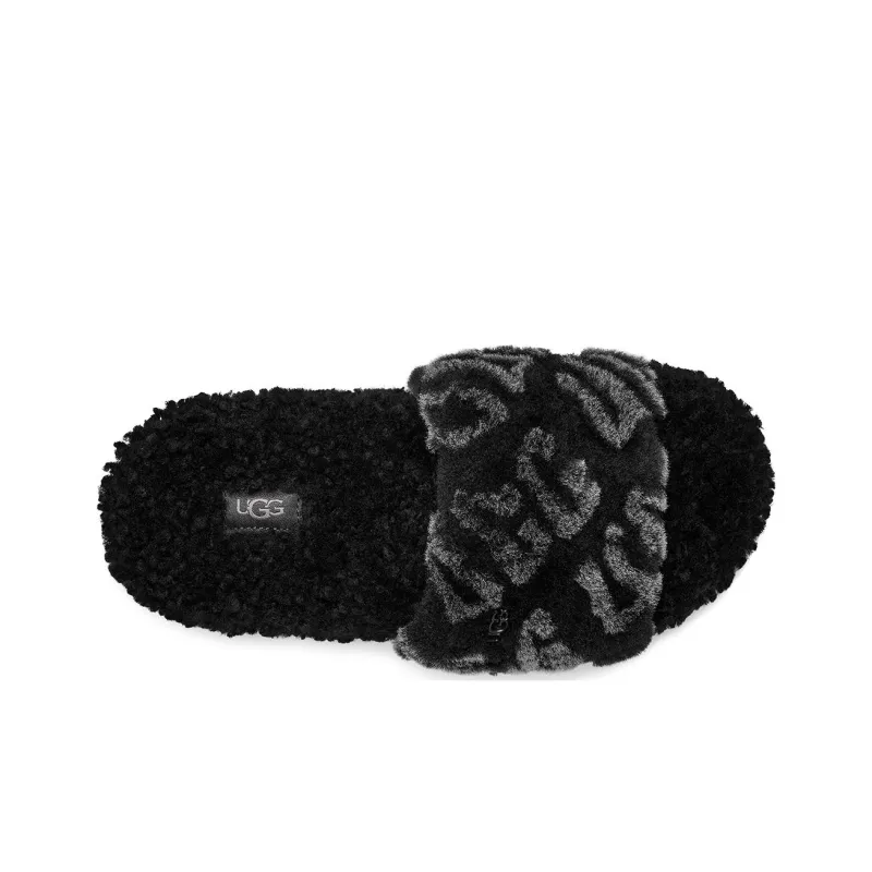 UGG Logo Slides 'Black' Women's-3