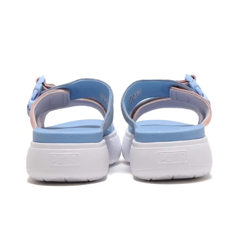 PUMA SUEDE MAYU Rubber Sole Slide Slippers Women's Blue Pink-4