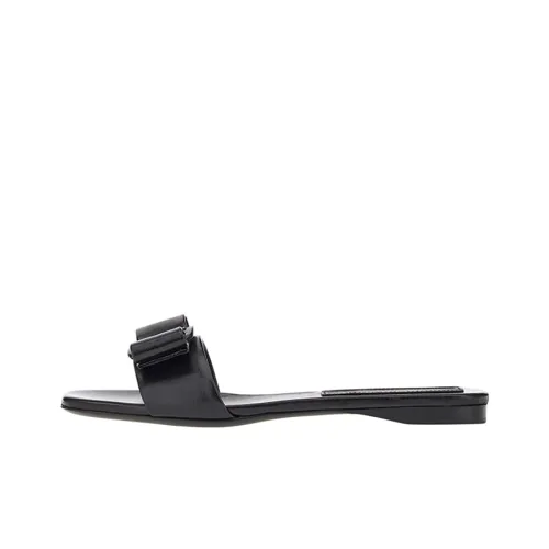 Ferragamo Viva Slide Slippers Women's Black