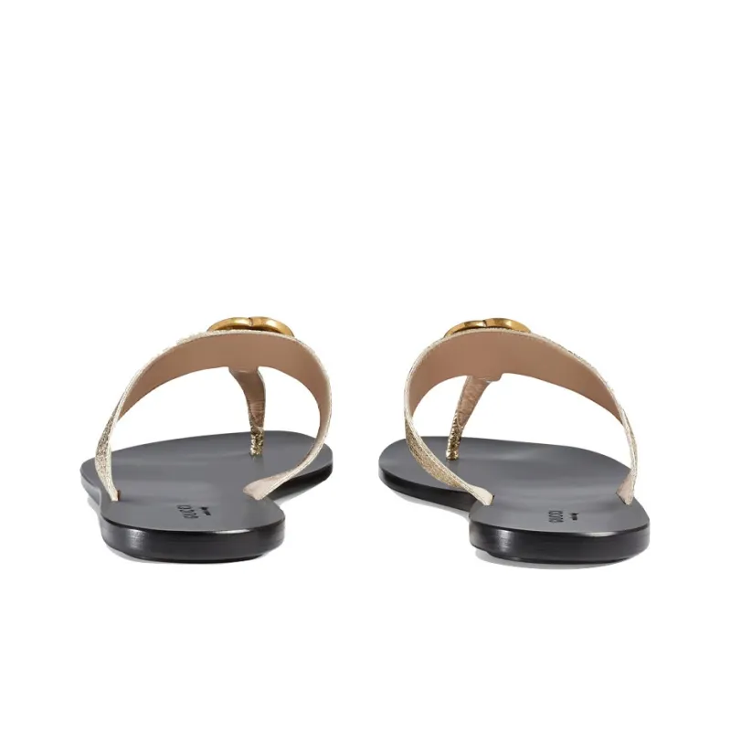 GUCCI Stylish Sandal Women's Gold-4