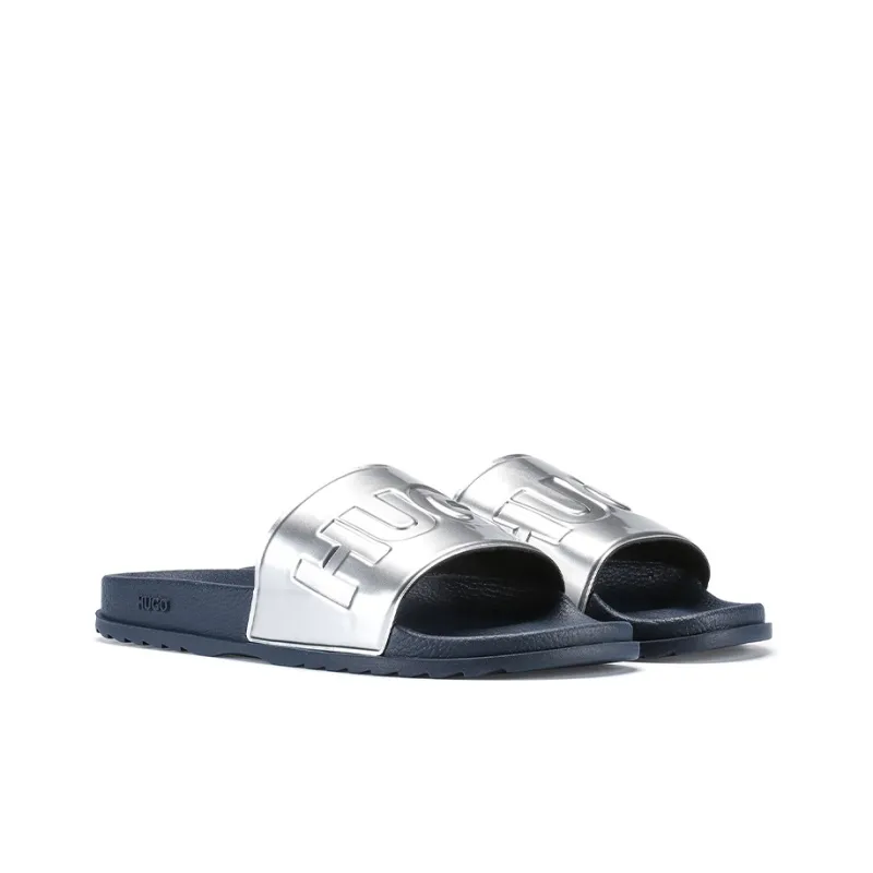 HUGO BOSS Slide Slippers Men's Silver-2
